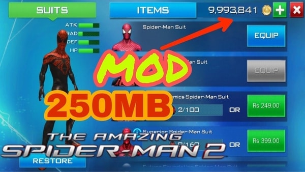 O Espetacular Homem-Aranha 2 mod apk