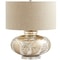 Sandalwood Elegant Mercury Glass Lamp