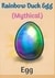 rainbow duck egg
