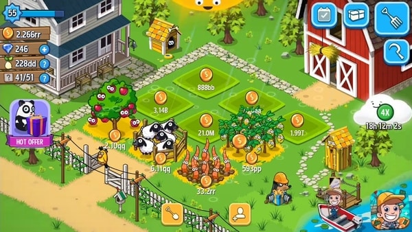 Idle Farming Empire unlimited coins
