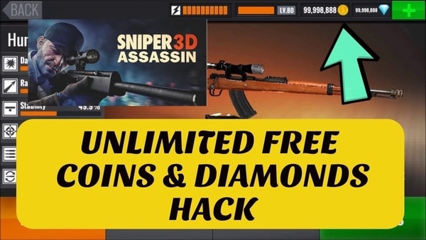 Sniper 3D Assassin berlian tak terbatas