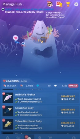 Abyssrium World unlimited vitality