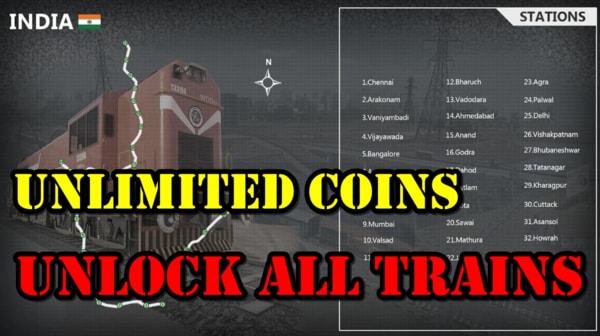 indian train simulator unlimited coins